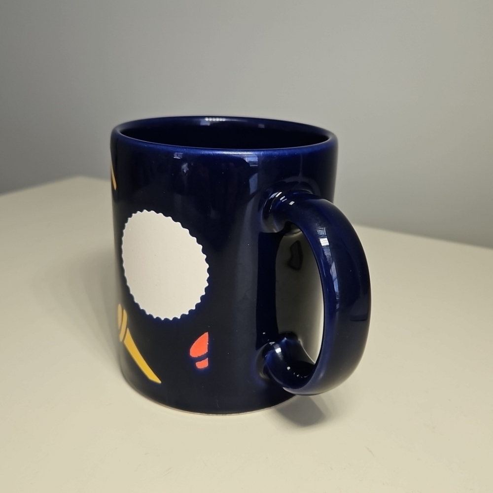 Vtg Waechtersbach Spain Golf Tee Ball Coffee Mug Navy Blue **Small flaw** - Picture 3 of 8